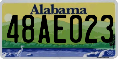 AL license plate 48AE023