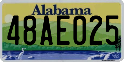 AL license plate 48AE025