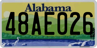 AL license plate 48AE026