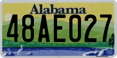 AL license plate 48AE027