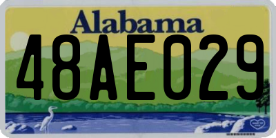 AL license plate 48AE029