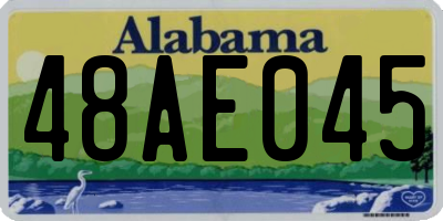 AL license plate 48AE045