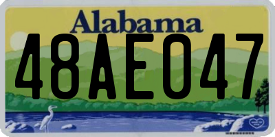 AL license plate 48AE047