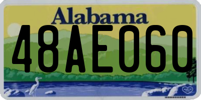 AL license plate 48AE060