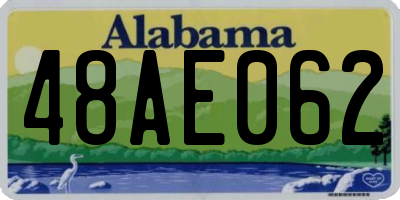 AL license plate 48AE062