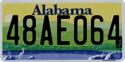 AL license plate 48AE064
