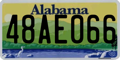 AL license plate 48AE066
