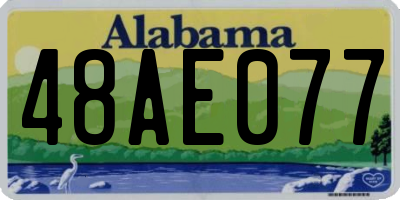 AL license plate 48AE077