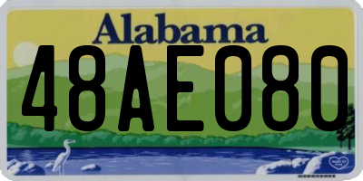 AL license plate 48AE080