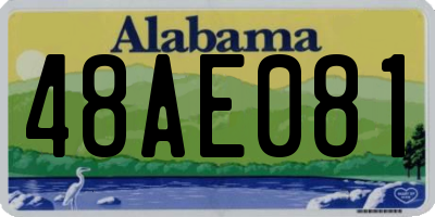 AL license plate 48AE081
