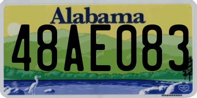 AL license plate 48AE083