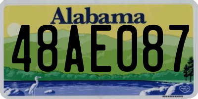 AL license plate 48AE087