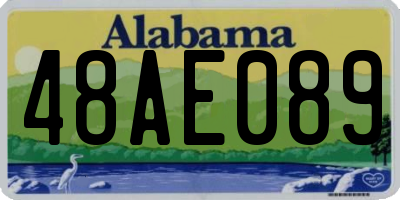 AL license plate 48AE089