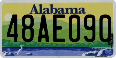 AL license plate 48AE090