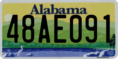 AL license plate 48AE091