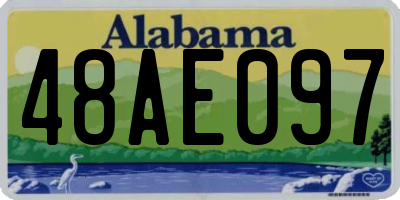 AL license plate 48AE097