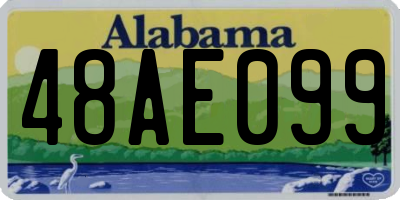 AL license plate 48AE099
