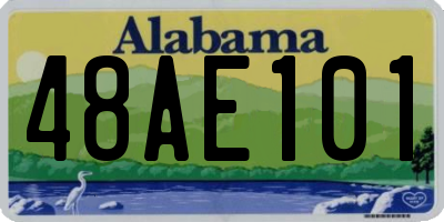 AL license plate 48AE101