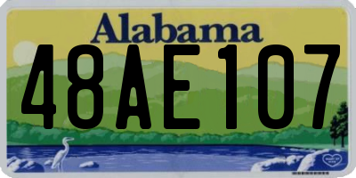 AL license plate 48AE107