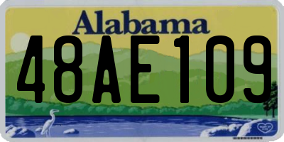 AL license plate 48AE109