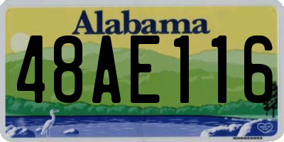 AL license plate 48AE116