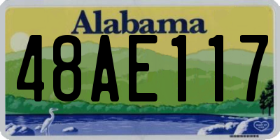 AL license plate 48AE117