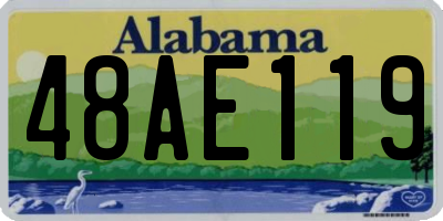 AL license plate 48AE119
