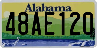 AL license plate 48AE120