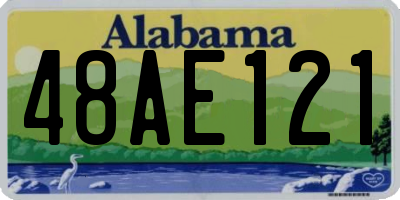 AL license plate 48AE121