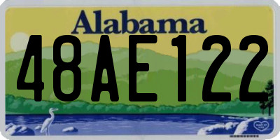 AL license plate 48AE122