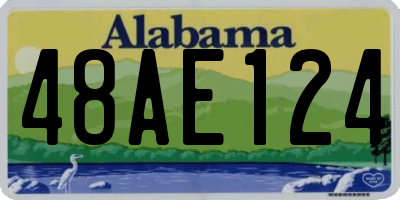 AL license plate 48AE124