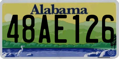 AL license plate 48AE126