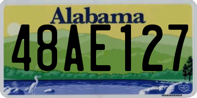 AL license plate 48AE127