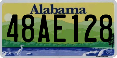 AL license plate 48AE128