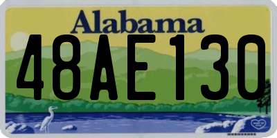 AL license plate 48AE130
