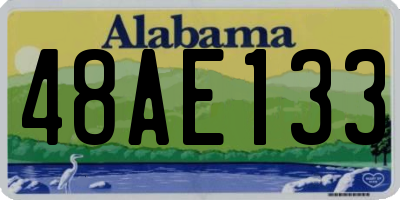 AL license plate 48AE133