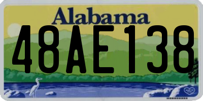 AL license plate 48AE138
