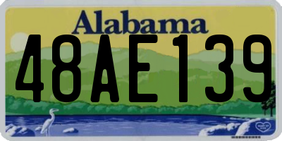 AL license plate 48AE139