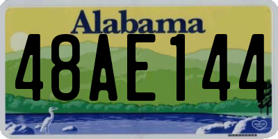AL license plate 48AE144
