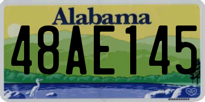AL license plate 48AE145