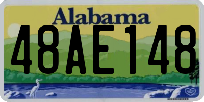 AL license plate 48AE148