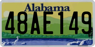 AL license plate 48AE149