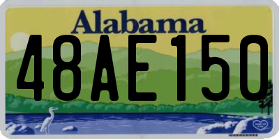 AL license plate 48AE150