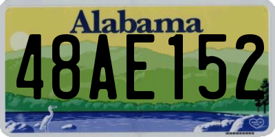 AL license plate 48AE152