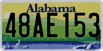 AL license plate 48AE153