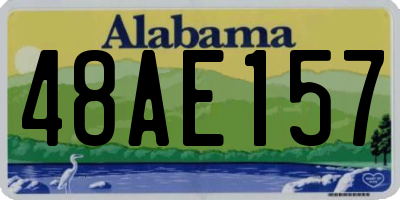AL license plate 48AE157