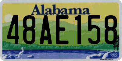 AL license plate 48AE158