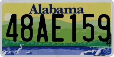 AL license plate 48AE159
