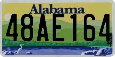 AL license plate 48AE164