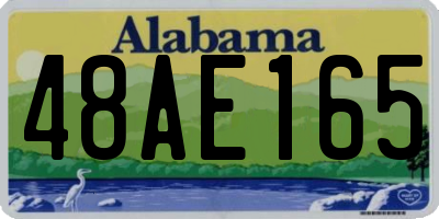 AL license plate 48AE165